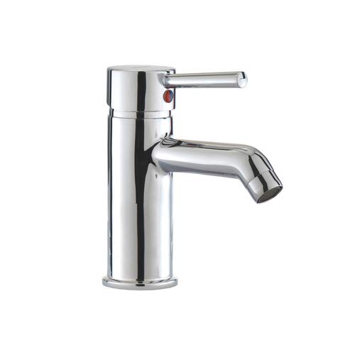 Single Lever Basin Mixer Fluid With 450 mm connecting hoses and installation kit (Fluid-Heavy)