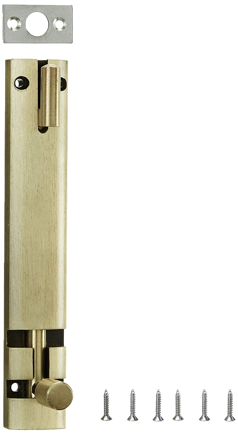 Aquieen TB652 SS 304 Tower Bolt Set Heavy (6", Antique Brass)