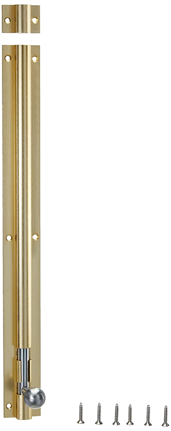 Aquieen TB654 SS 304 Tower Bolt Set Heavy (12", Gold)