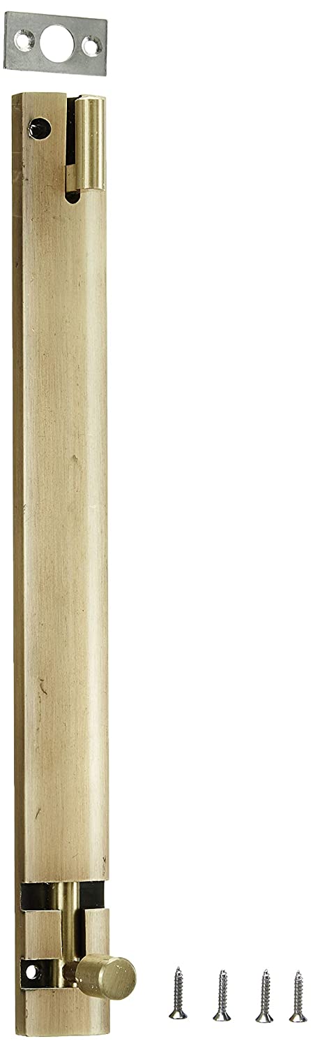 Aquieen TB652 SS 304 Tower Bolt Set Heavy (10", Antique Brass)