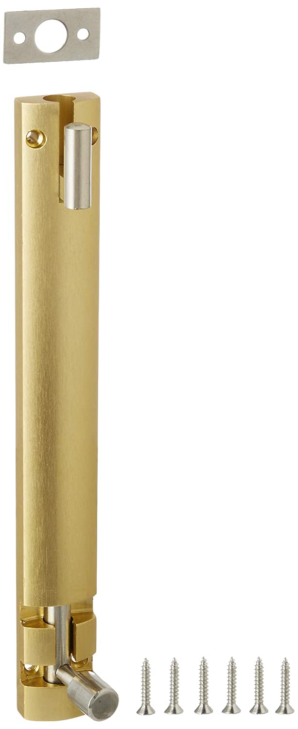 Aquieen TB652 SS 304 Tower Bolt Set Heavy (8", Gold)