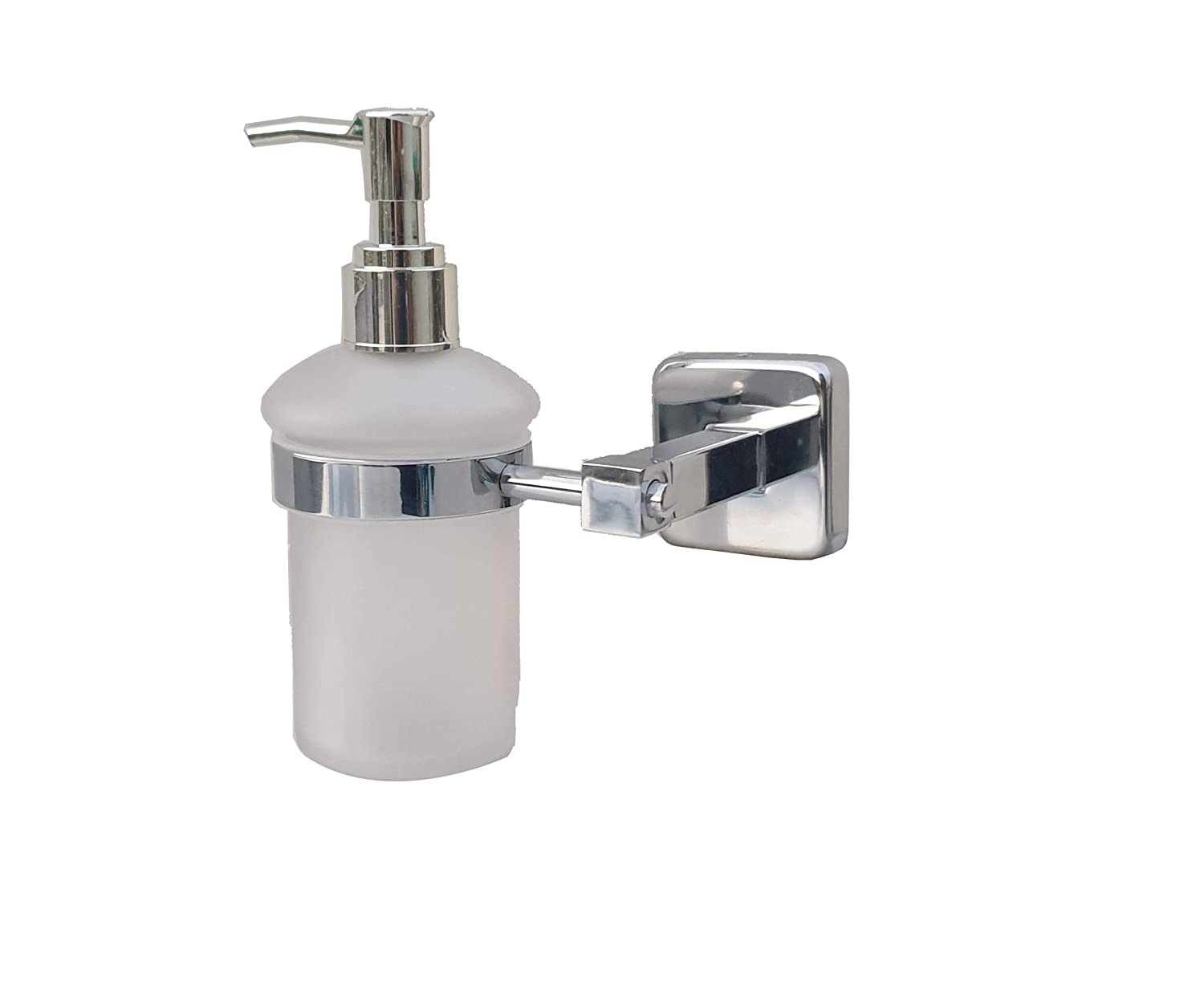 Aquieen SS 304 Wall Mounted Liquid Soap Dispenser With Installation Kit (Blanco)