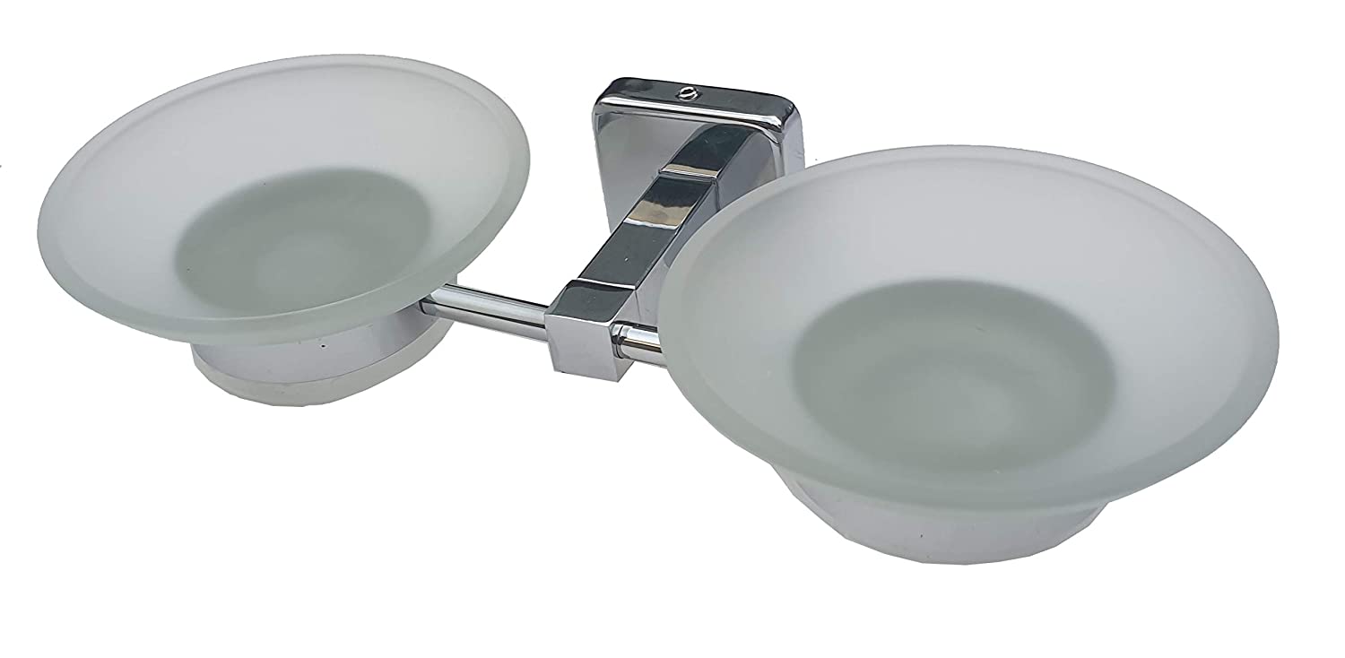 Aquieen Wall Mounted Soap Dish (Grade AISI SS 304) (Double Blanco)