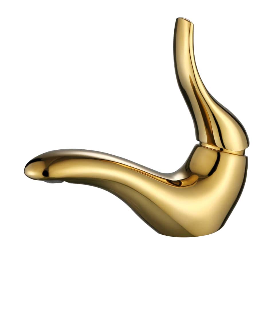 Aquieen Luxury Series Cold Water Basin Pillar Cock Tap Dove (Gold)