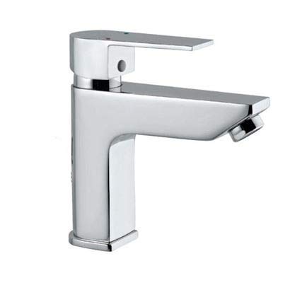 Aquieen Aura Chrome Finish Brass Extended Spout Pillar Cock Cold Basin Tap (8")