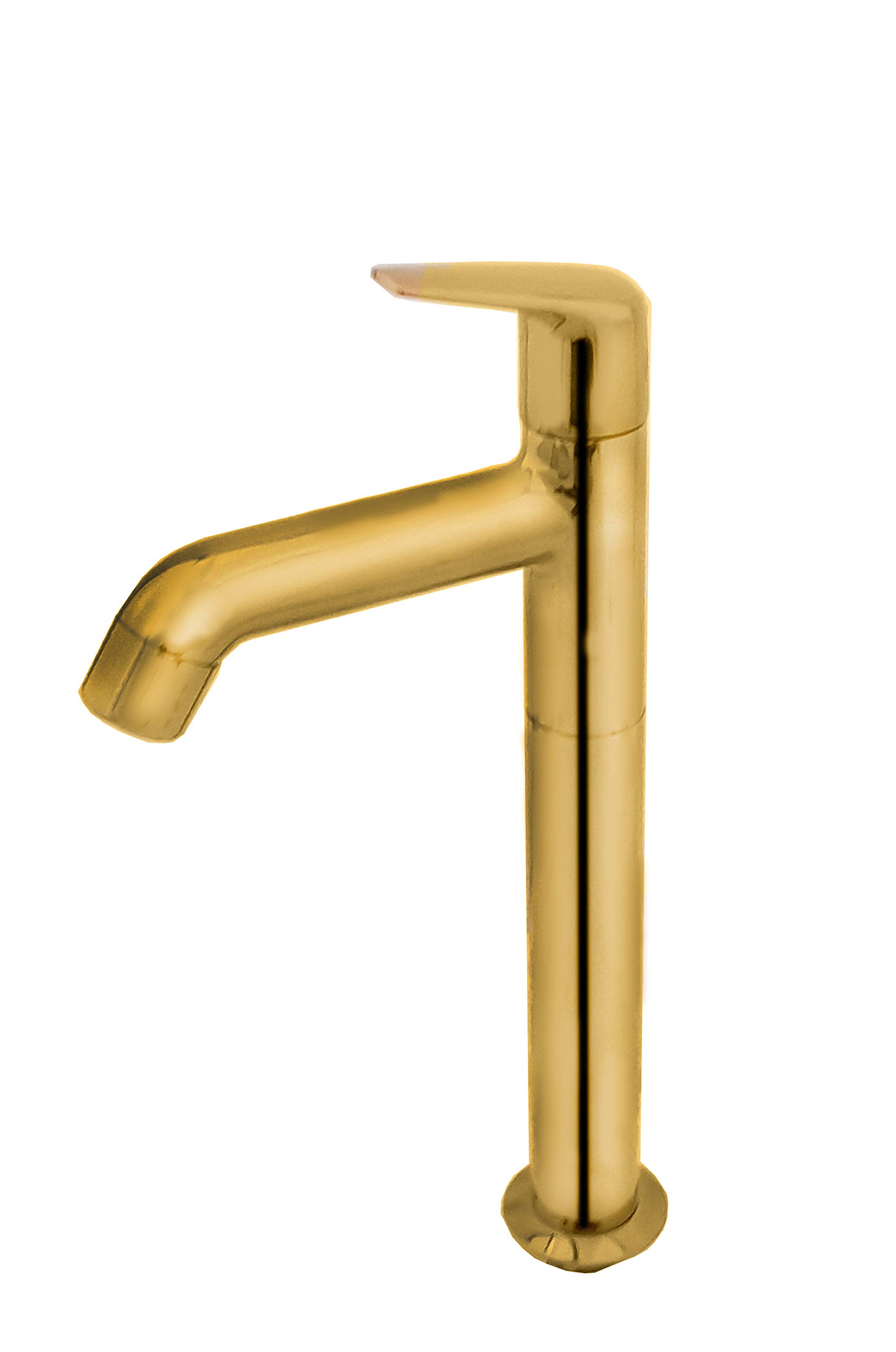 Aquieen Extended Body Tall Pillar Cock Cold Basin Tap Marino (Pillar Cock Ava - Gold)