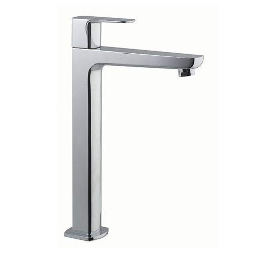 Aquieen Extended Body Brass Tall Pillar Cock Cold Basin Tap (Zura Chrome)