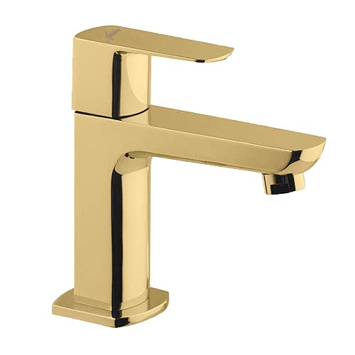 Aquieen Zura Wash Basin Pillar Cock with Provision for Cold Water (Gold)