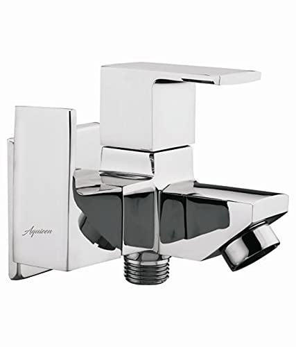 Aquieen Kubix 2 Way Bib Cock with Wall Flange (Chrome)