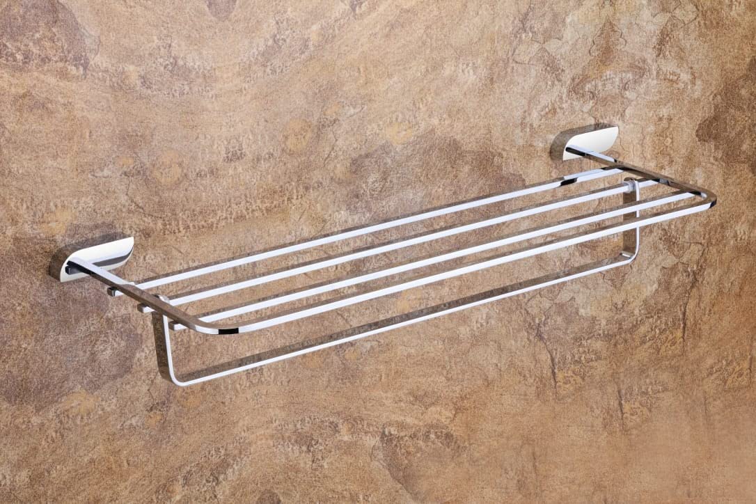 Aquieen Velancia Brass Towel Rack 24" (Chrome)