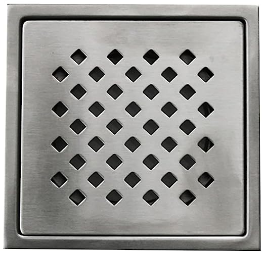 Aquieen Stainless Steel Bathroom Floor Water Drain Grating (Floor Jali) (Gratings Plain, Daisy)