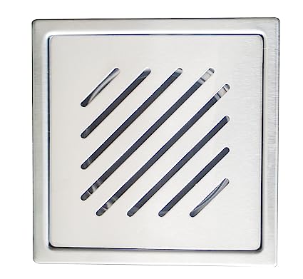 Aquieen Stainless Steel Bathroom Floor Water Drain Grating (Floor Jali) (Gratings Pipe Cut, Slice)