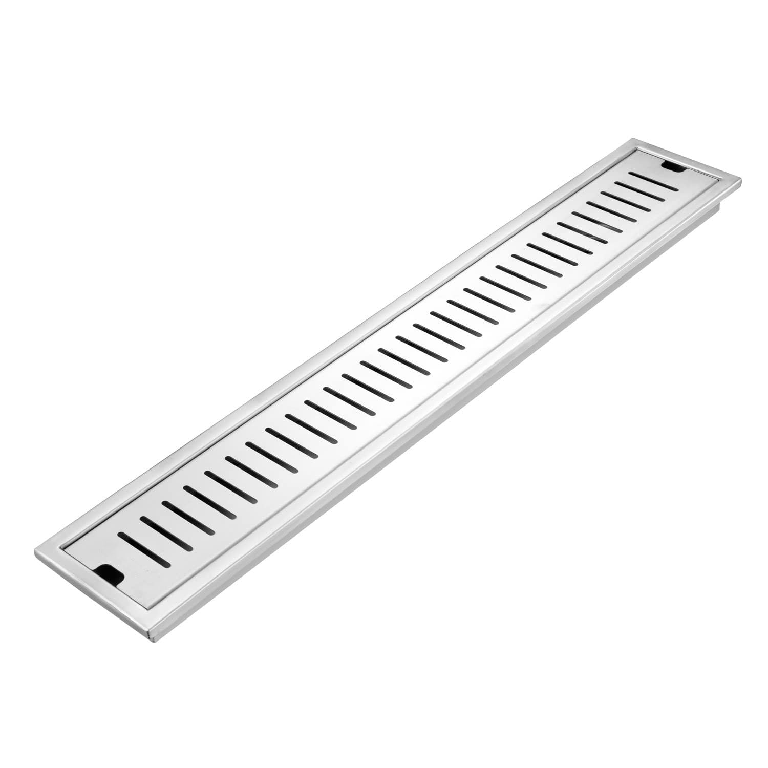 Aquieen Shower Water Drainer Floor Bathroom Grating with SS 304 Anti-Foul Cockroach Trap (Grade AISI 304) (24" Center Hole)