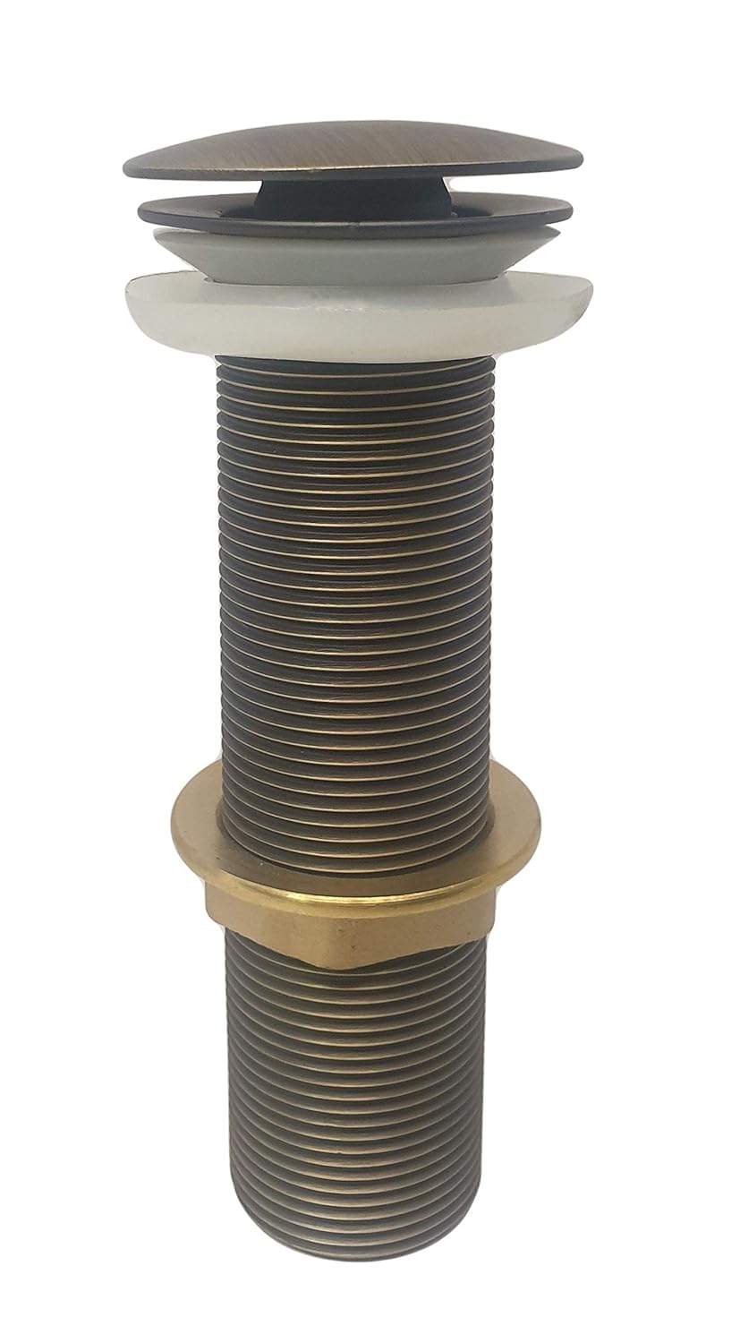 Aquieen Brass Full Threaded Pop Up Waste Coupling 32 MM (7", Antique Brass)