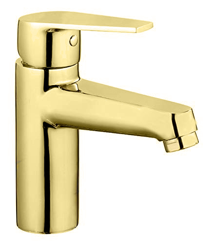 Aquieen Luxury Series Pillar Cock Basin Tap Dove (Entice - PVD Gold)