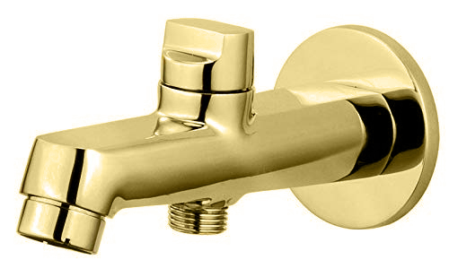 Aquieen Luxury Series Wall Mounted Tipton Spout with Wall Flange - Entice Collection (Gold)