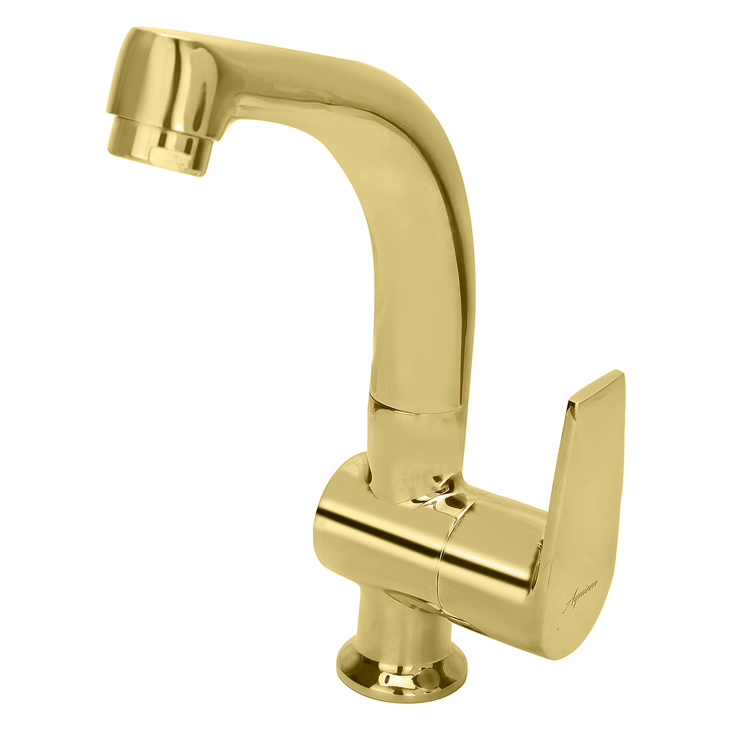 Aquieen Wall Mounted Swan Neck Entice PVD Finish (Gold)