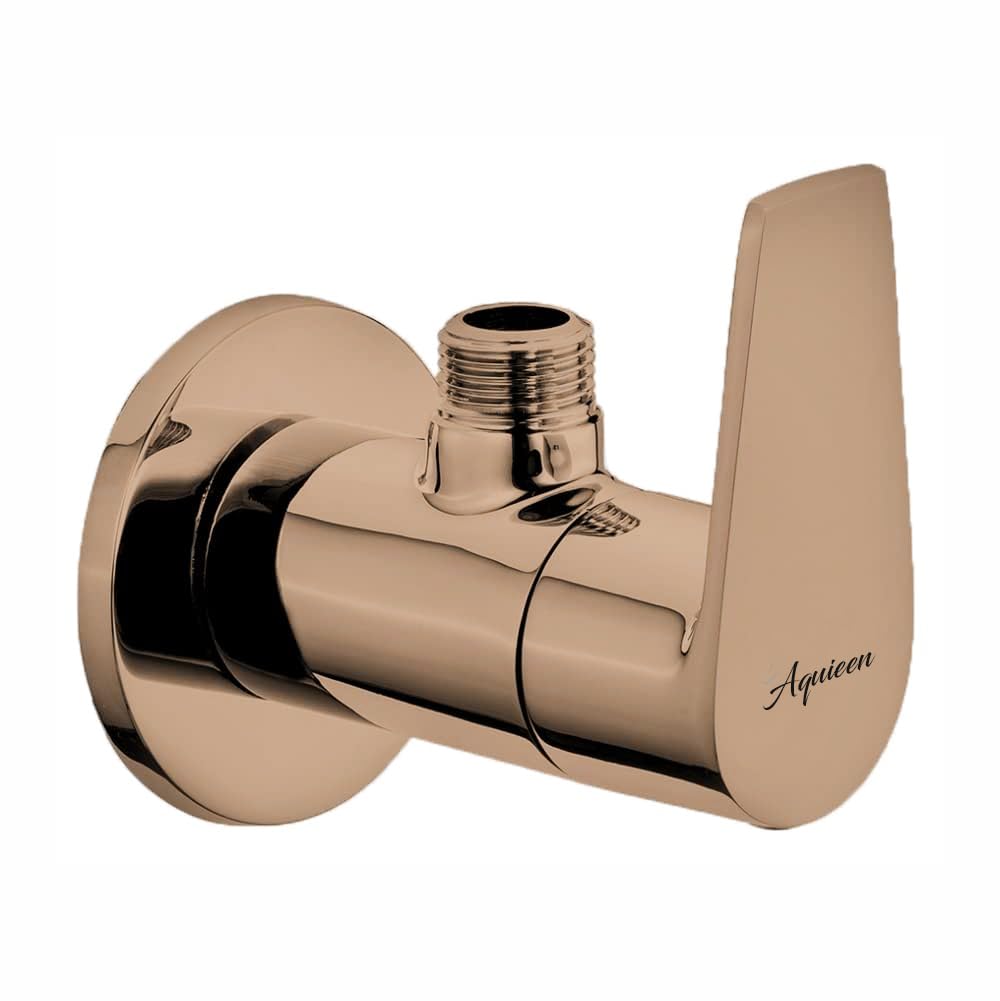 Aquieen Luxurys Series Entice Angle Valve Holder With Wall Flange [Rose Gold]