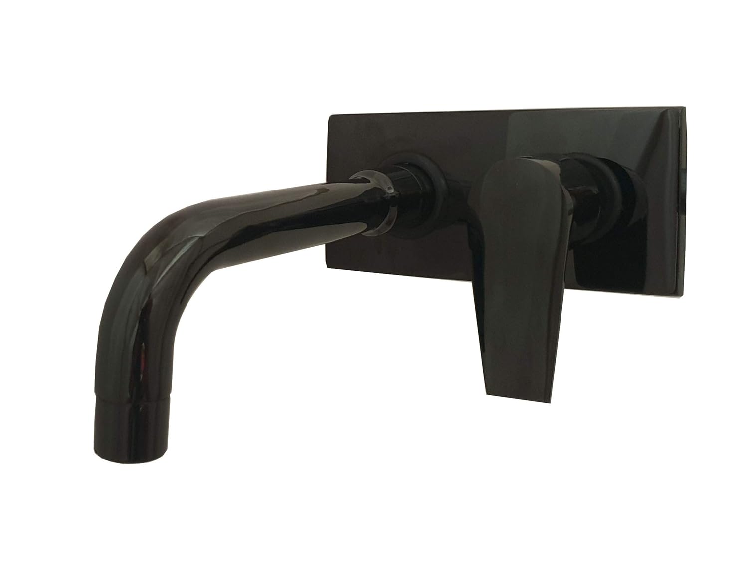 Aquieen Luxury Series Wall Mounted Basin Pillar Tap with Provision for Cold Water (Wall Mounted - Entice Black)