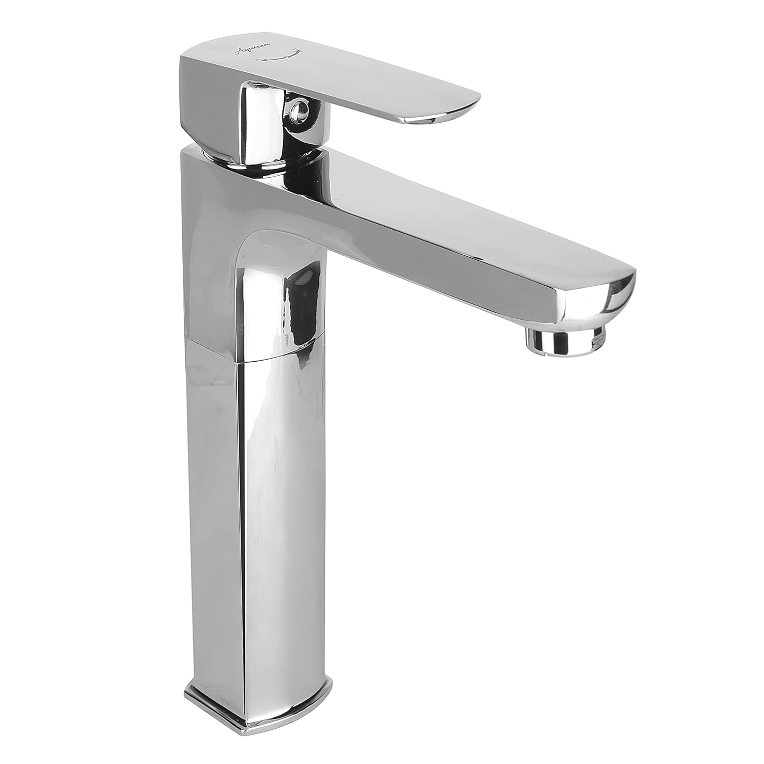 Aquieen Single Lever Basin Mixer Extended Tall Body with 600 mm Connecting Hoses (Vega, Chrome)