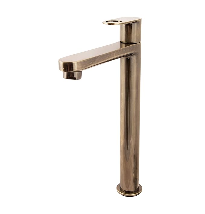 Aquieen Extended Body Pillar Cock Basin Tap Cuff (PVD Antique Copper)