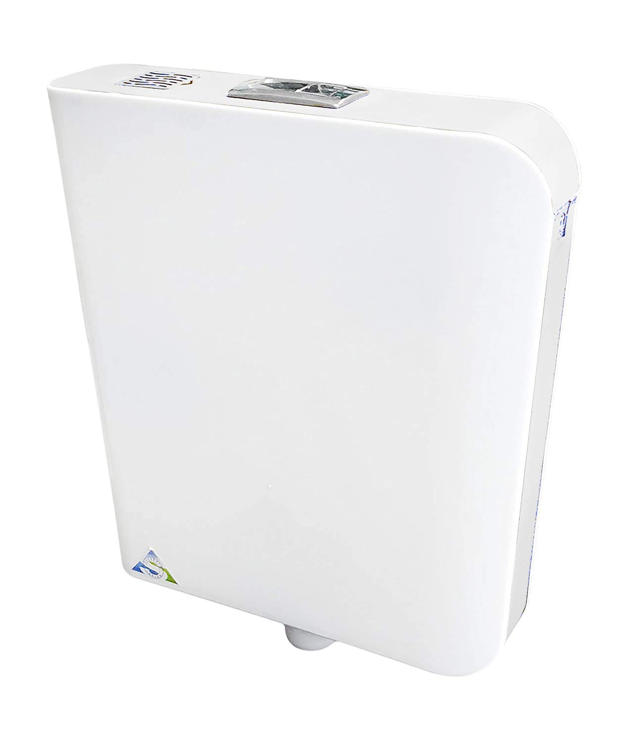 Aquieen Wall Mounted PVC Double Flush Cistern with Provision for Air Freshener (White - White)