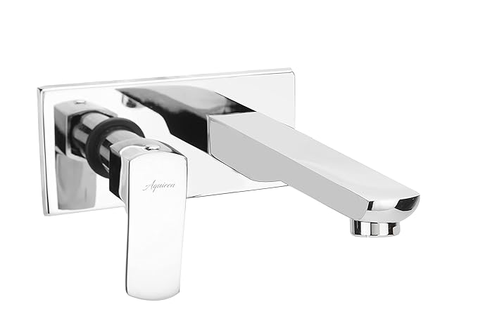 Aquieen Luxury Series Wall Mounted Basin Pillar Tap with Provision for Cold Water (Zura - Chrome)