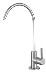 Aquieen SS 304  Kitchen RO Water Tap with Cold Water Provision Connecting Hose (Silver)